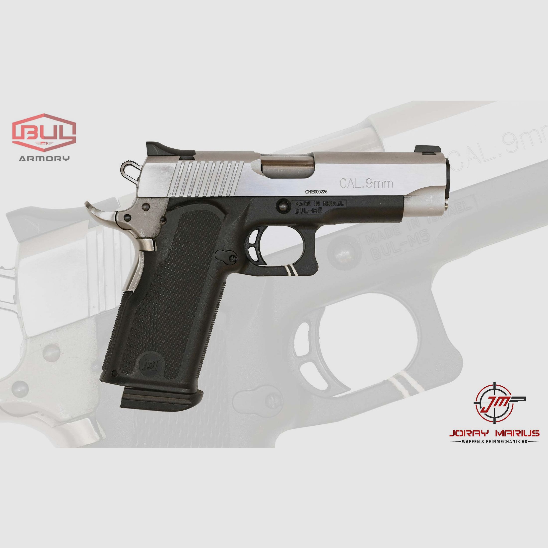 BUL M-5 9mm Para, Silver