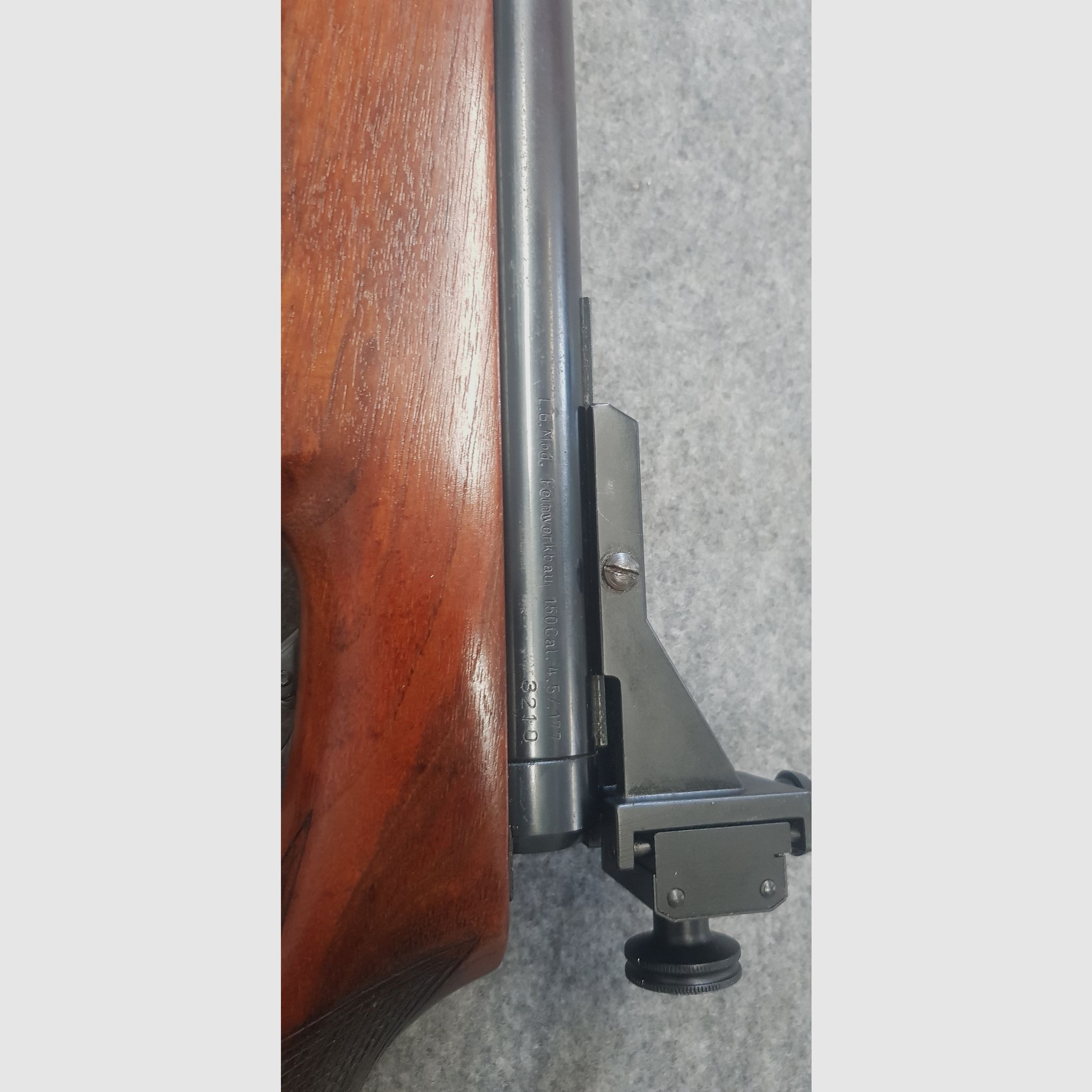 FWB Seitenspanner  Feinwerkbau Mod. 150 ohne F  im guten Zustand  Cal. 4,5mm Diabolo Bj.1963