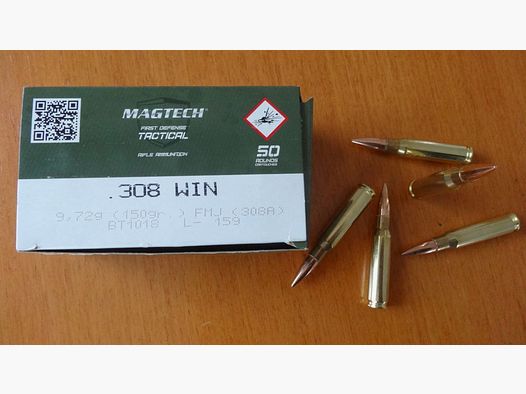 Magtech 50 cartridges Magtech .308 Win. 9.7g / 150 grs.