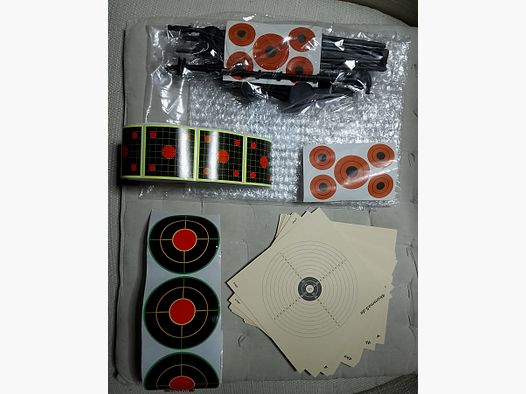 Zielschijven Target Plinking Metaal Stickers Standers Hangers 1 Set verschillende doelen Airsoft Softair Luchtgeweer 