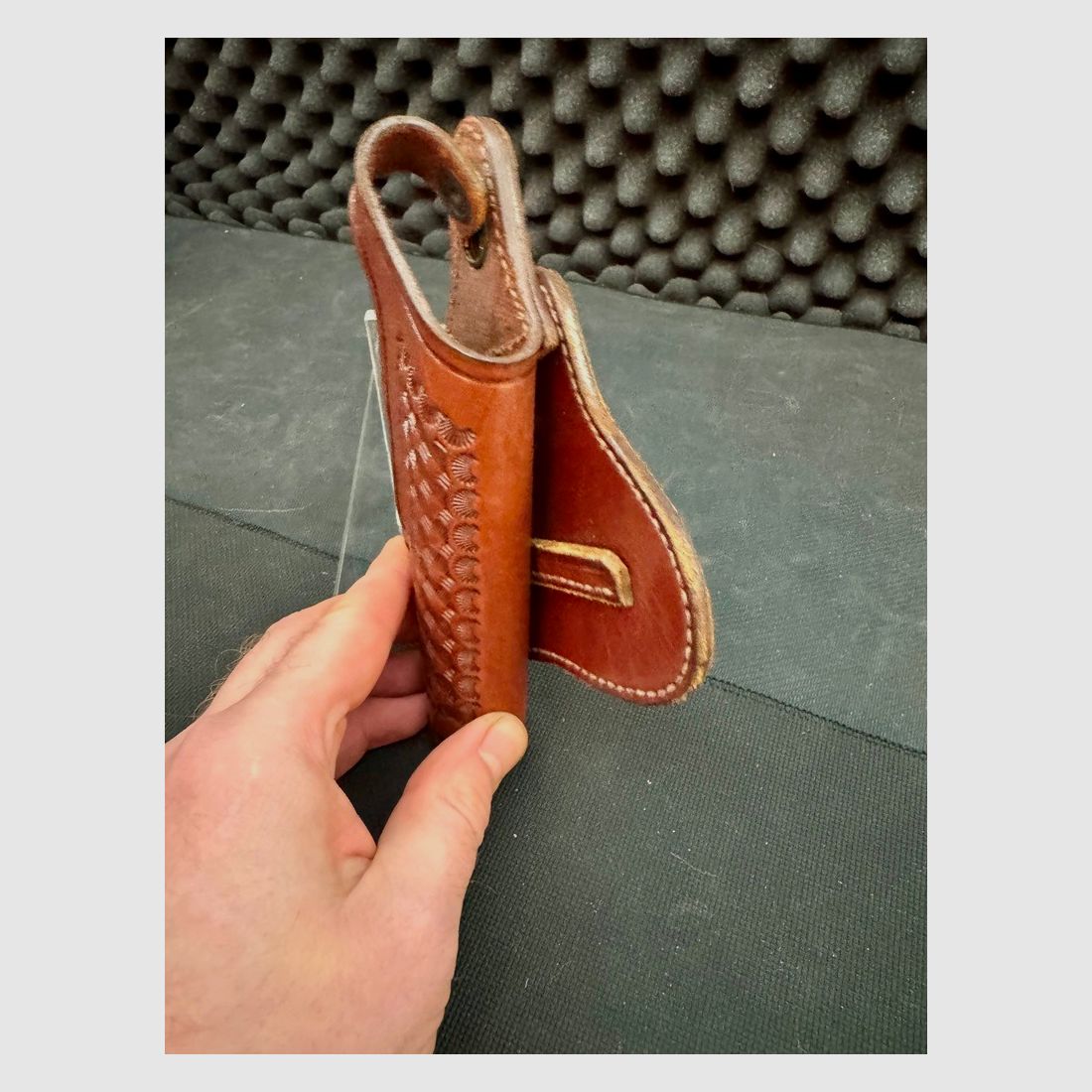Holster en cuir, holster de ceinture, revolver, style western, cuir épais