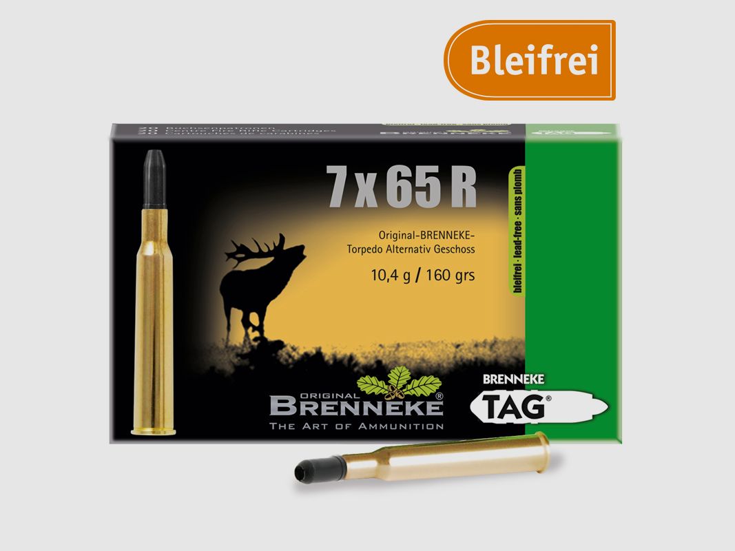 Brenneke 7x65 R 160GR TAG 20 patronen