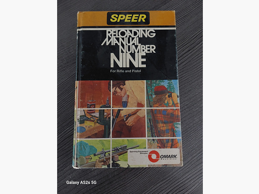 Speer Reloading Manual Number Nine