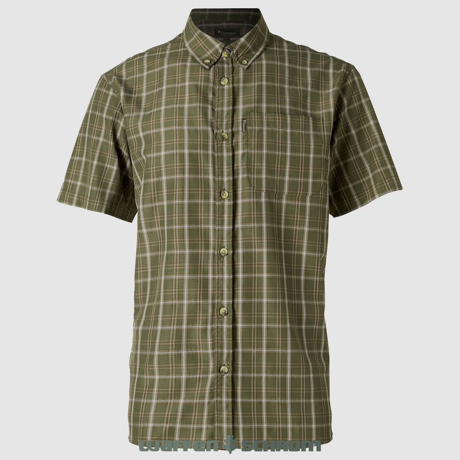 Pinewood Hemd Kurzarm Summer  Green