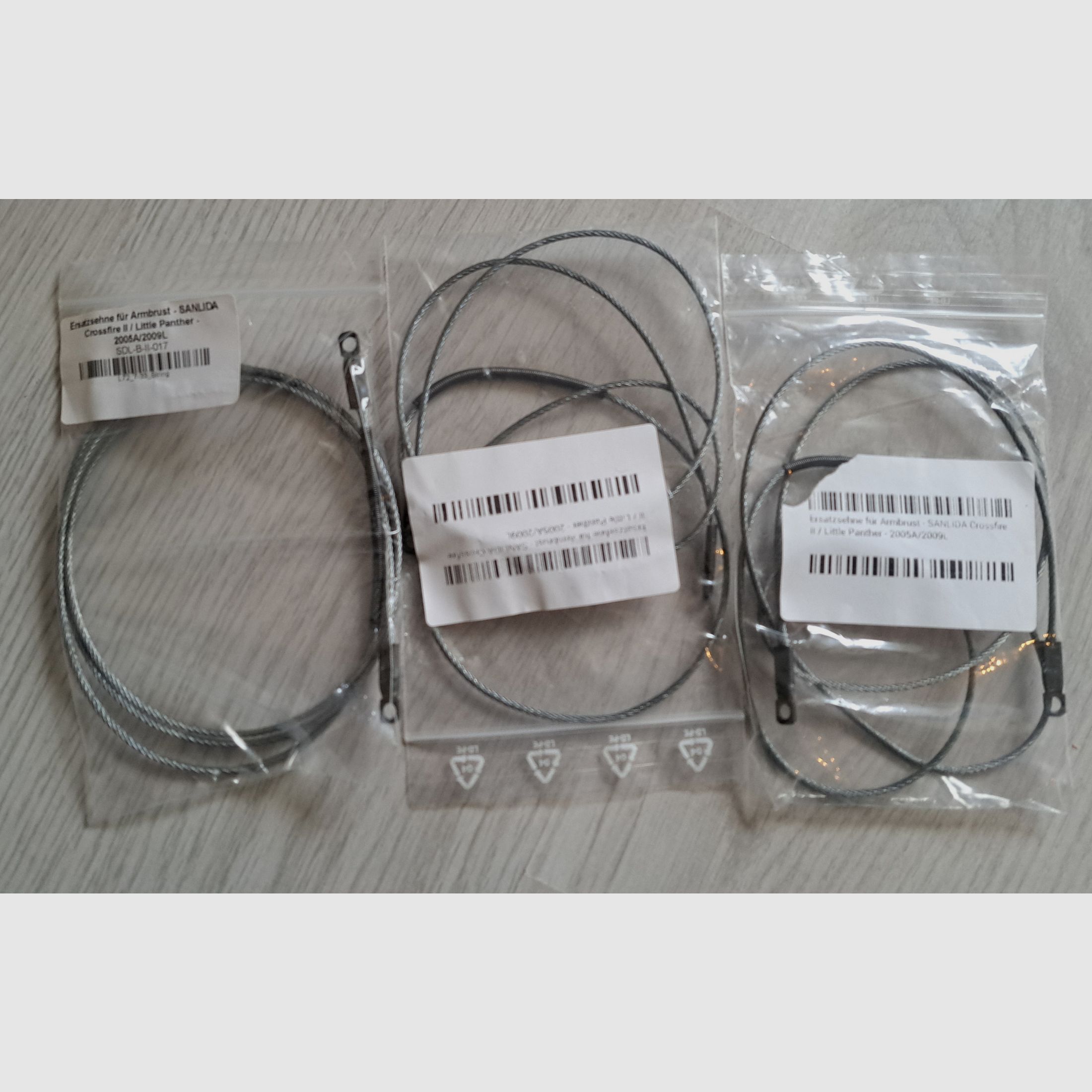 3x Ersatzsehne für Amrbrust SANUDA Crossfire 2 / Little Panther