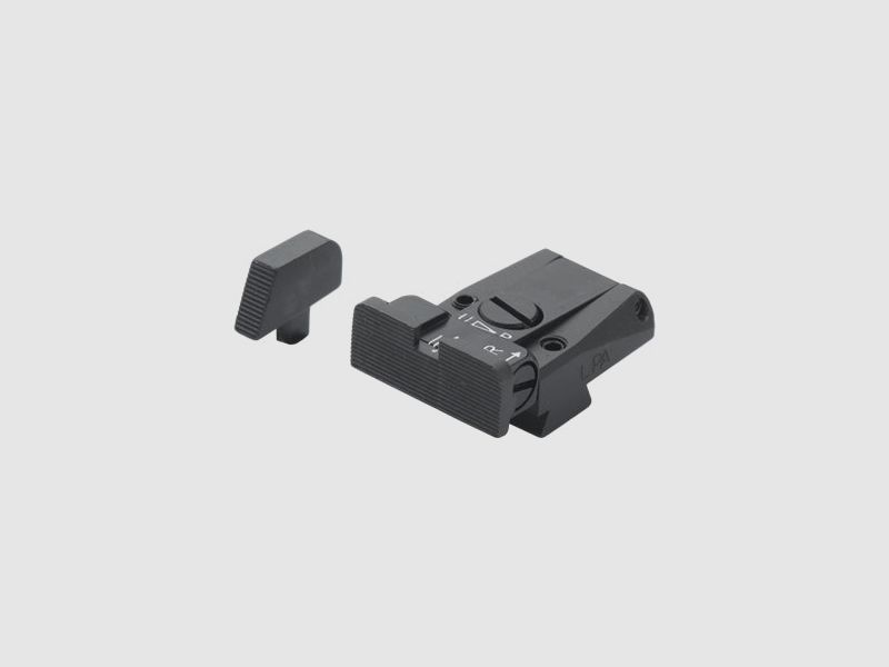 LPA SPR75CZ07 Mikrometer-Visiersatz für CZ M75 (alt) – Schwarzes Visierbild