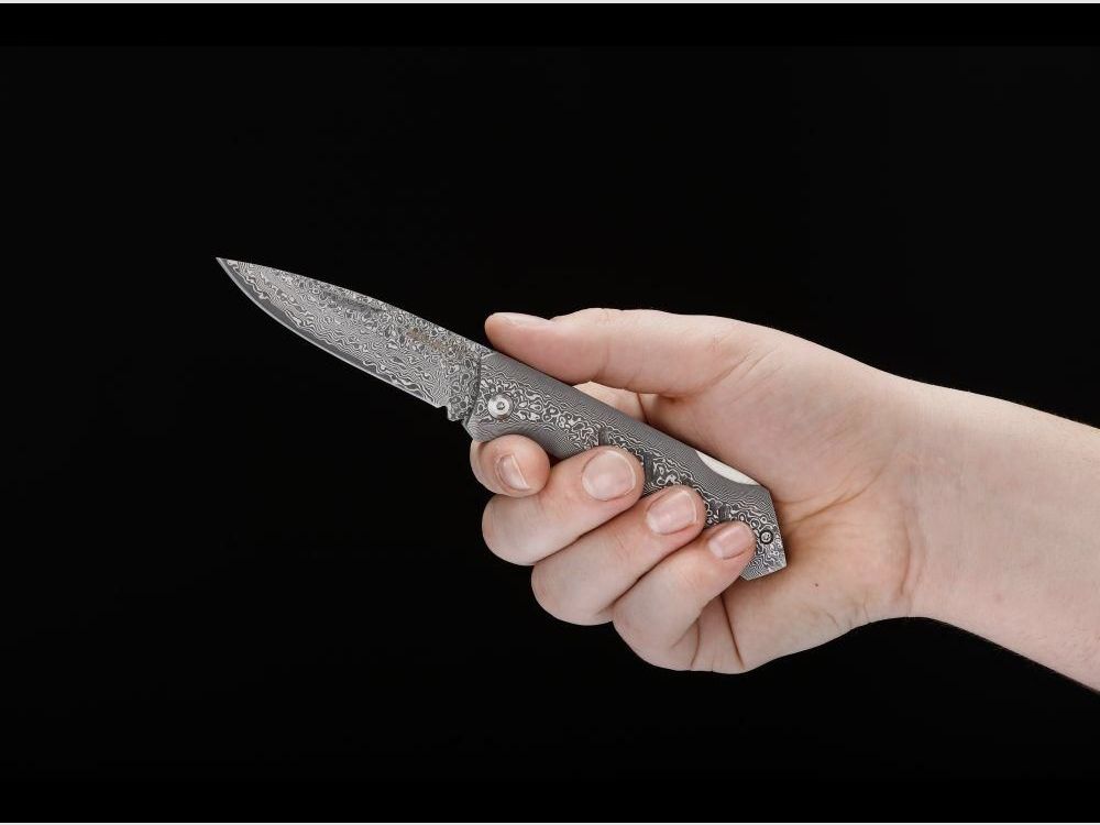 Böker Plus Damascus Dominator Taschenmesser, Bild 6 von 6