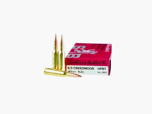Cartucce Sellier & Bellot cal. 6,5 Creedmoor HPBT 142 gr 20 pz