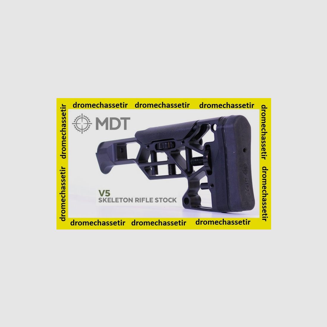 Aluminium-Schaft MDT Skeleton V5, mit verstellbarer Wangenauflage und Schulterstütze, schwarz, Bild 2 von 2
