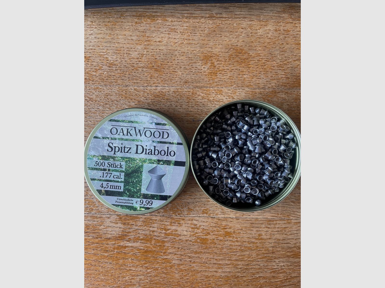 Konvolut aus Oakwood Spitz Diabolo Notsignalsterne Beretta Elite II Kugeln Waffenpflegeset