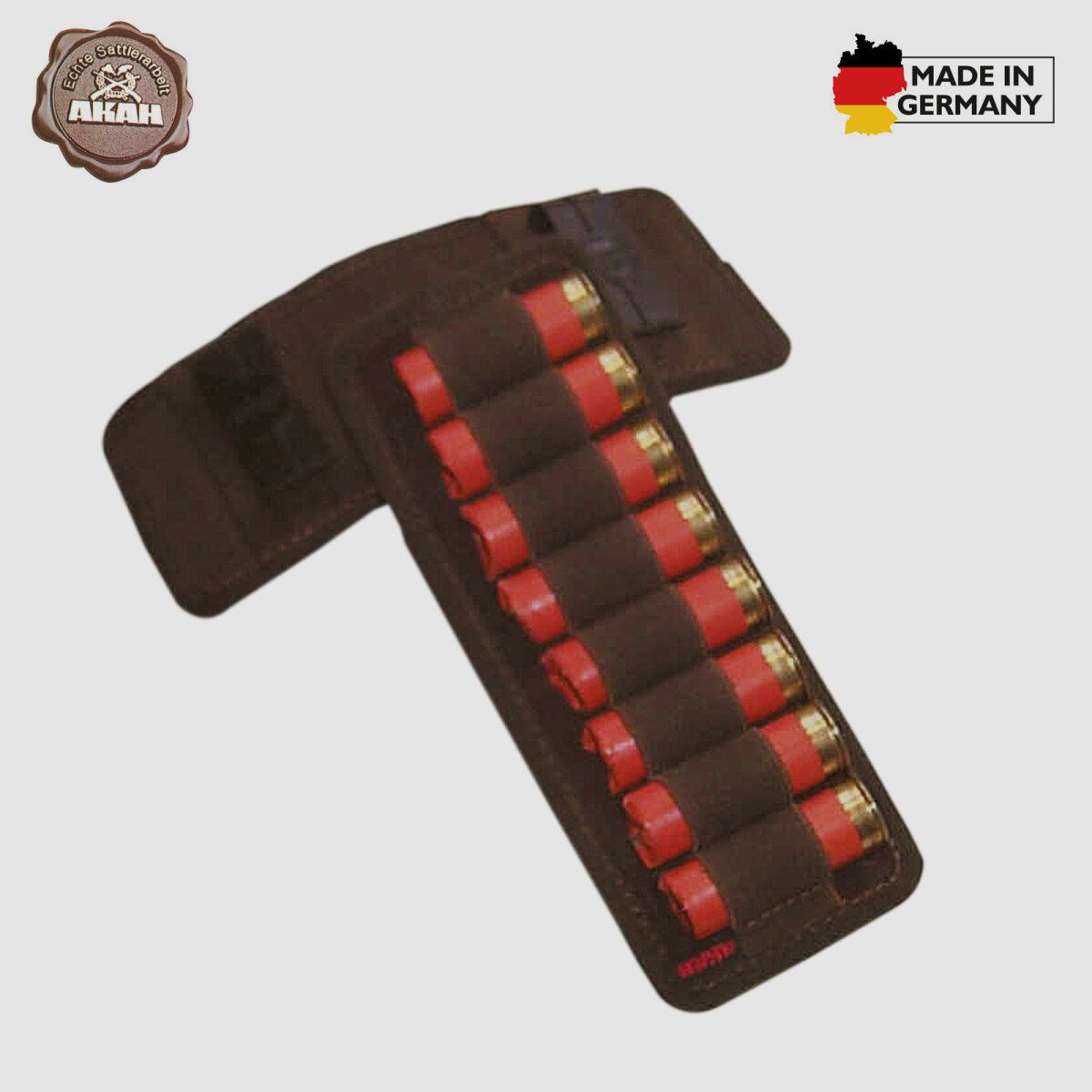 AKAH cartridge belt strip for 8 shotgun cartridges