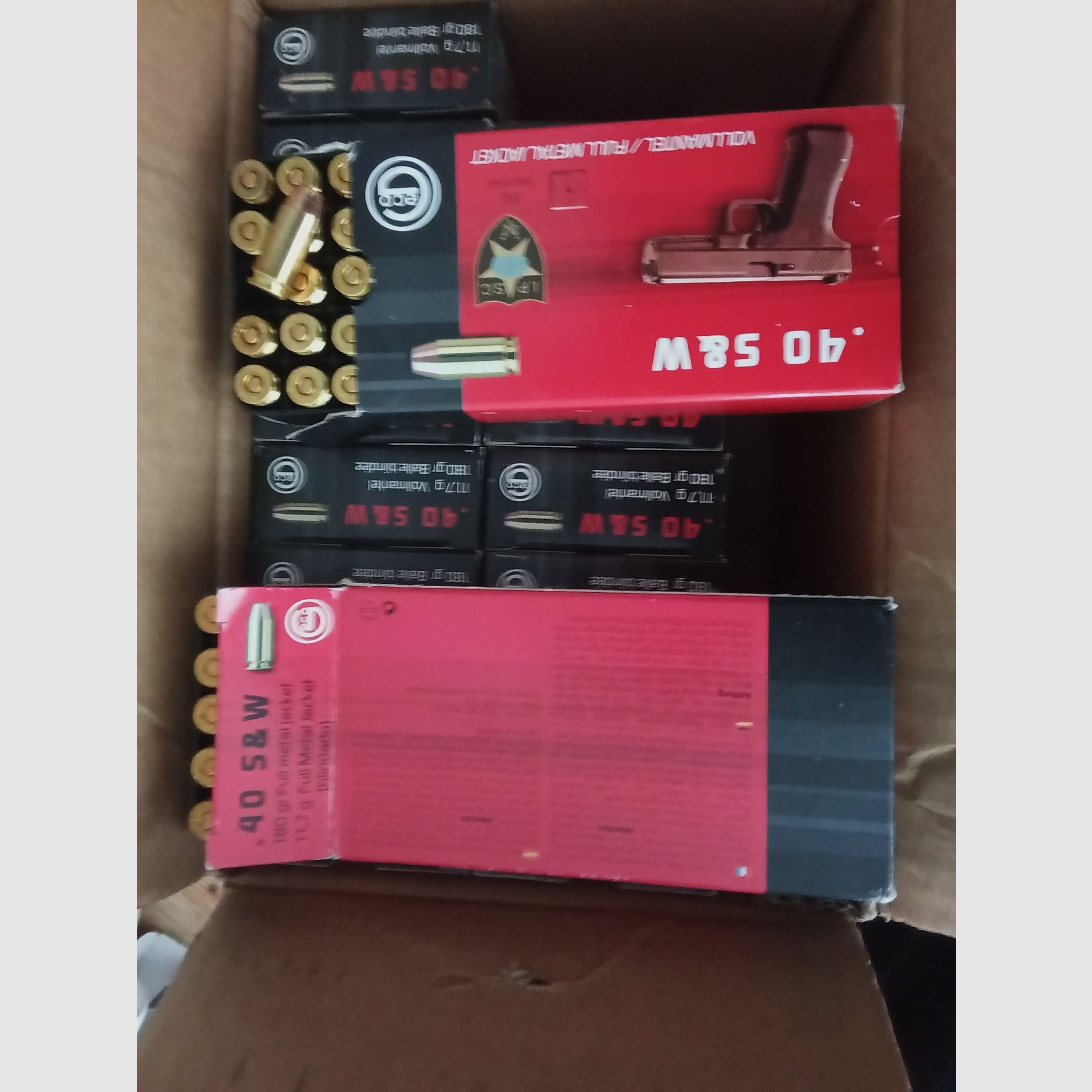 40 S&w Vollmantel 180gr Geco