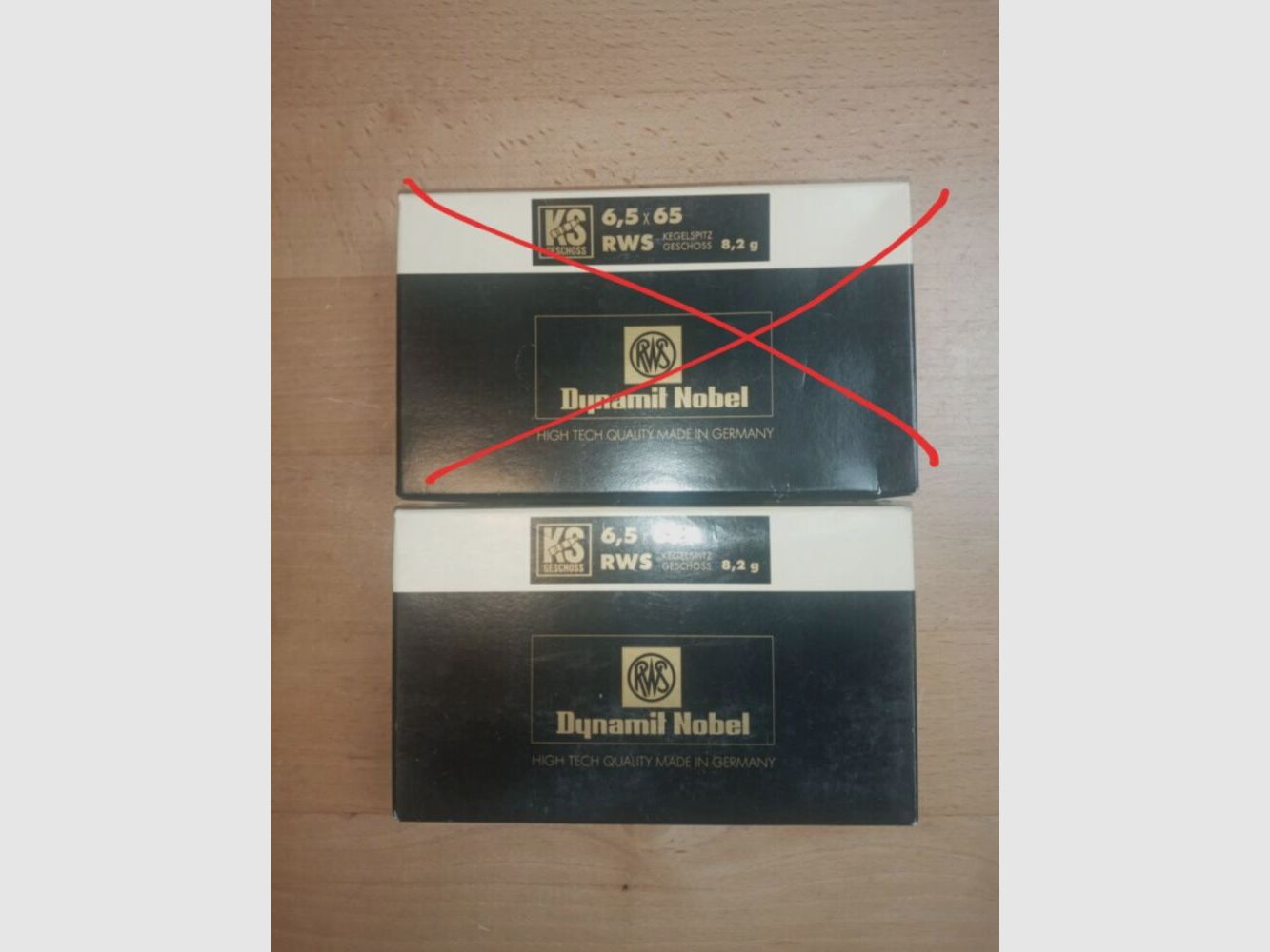 RWS, Dynamit Nobel 8,2g pointe conique