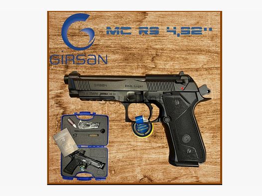 Pistole - GIRSAN MC R9, 4.92" matt Schwarz Toller Einstieg in die Kurzwaffenwelt