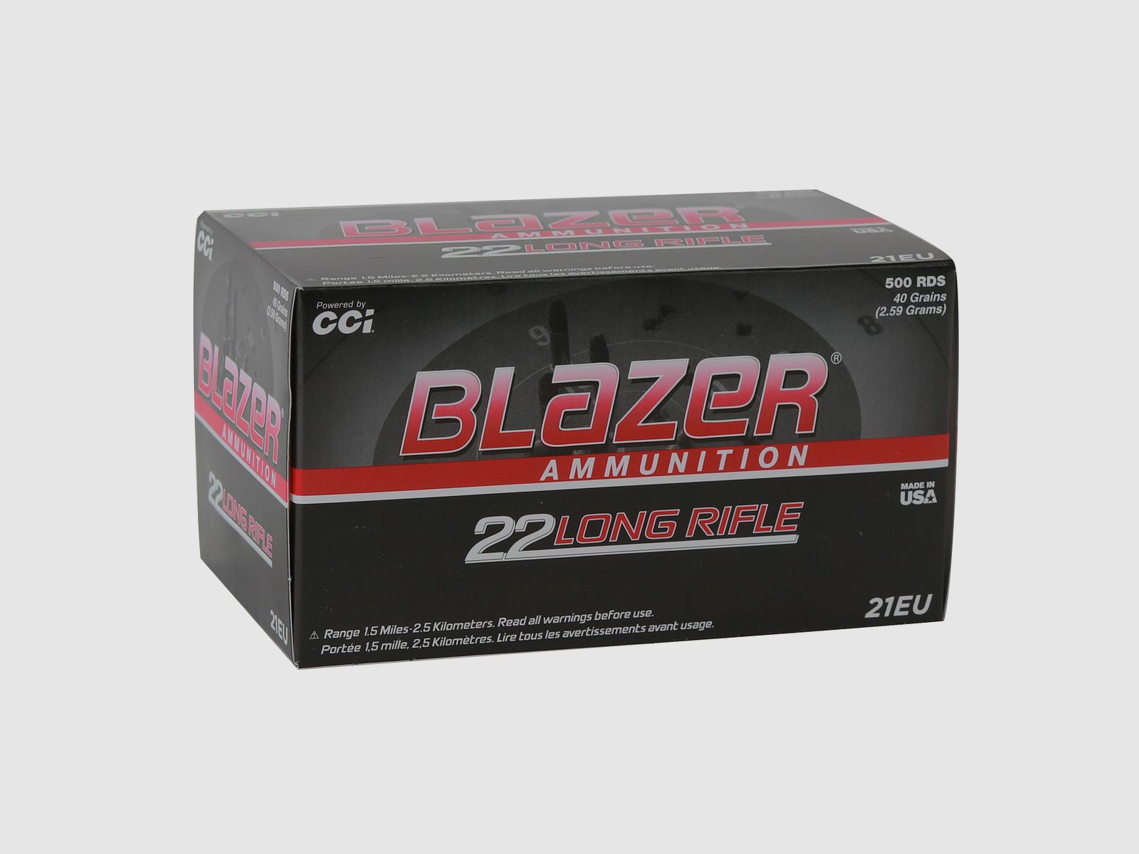 CCI .22lr Blazer HV .22lr, Kaliber