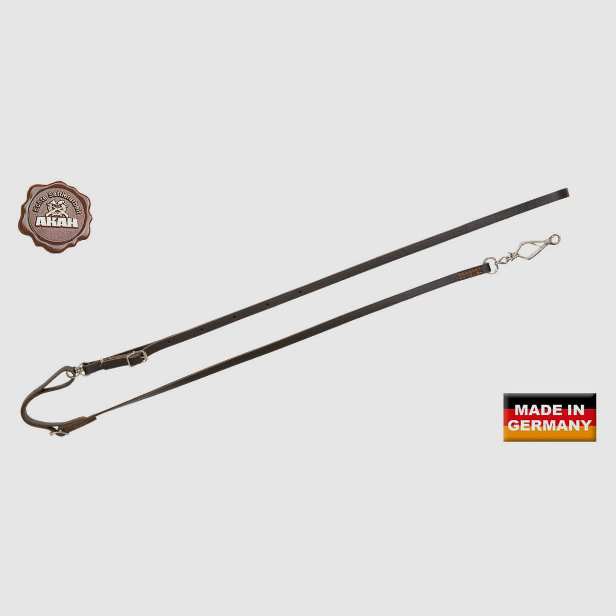 AKAH Umhngeleine z skóry siodłowej