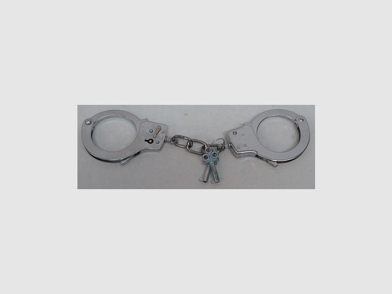 Handschellen Standard - verchromt, 2 Schlüssel