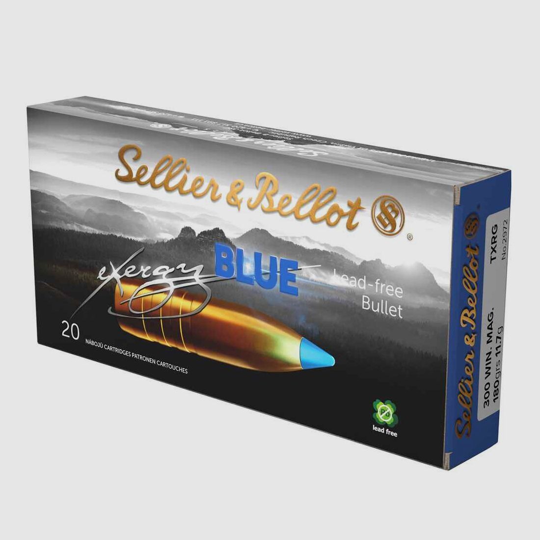 .300 Win. Mag. TXRG blue 11,7g/180 grs. Sellier & Bellot