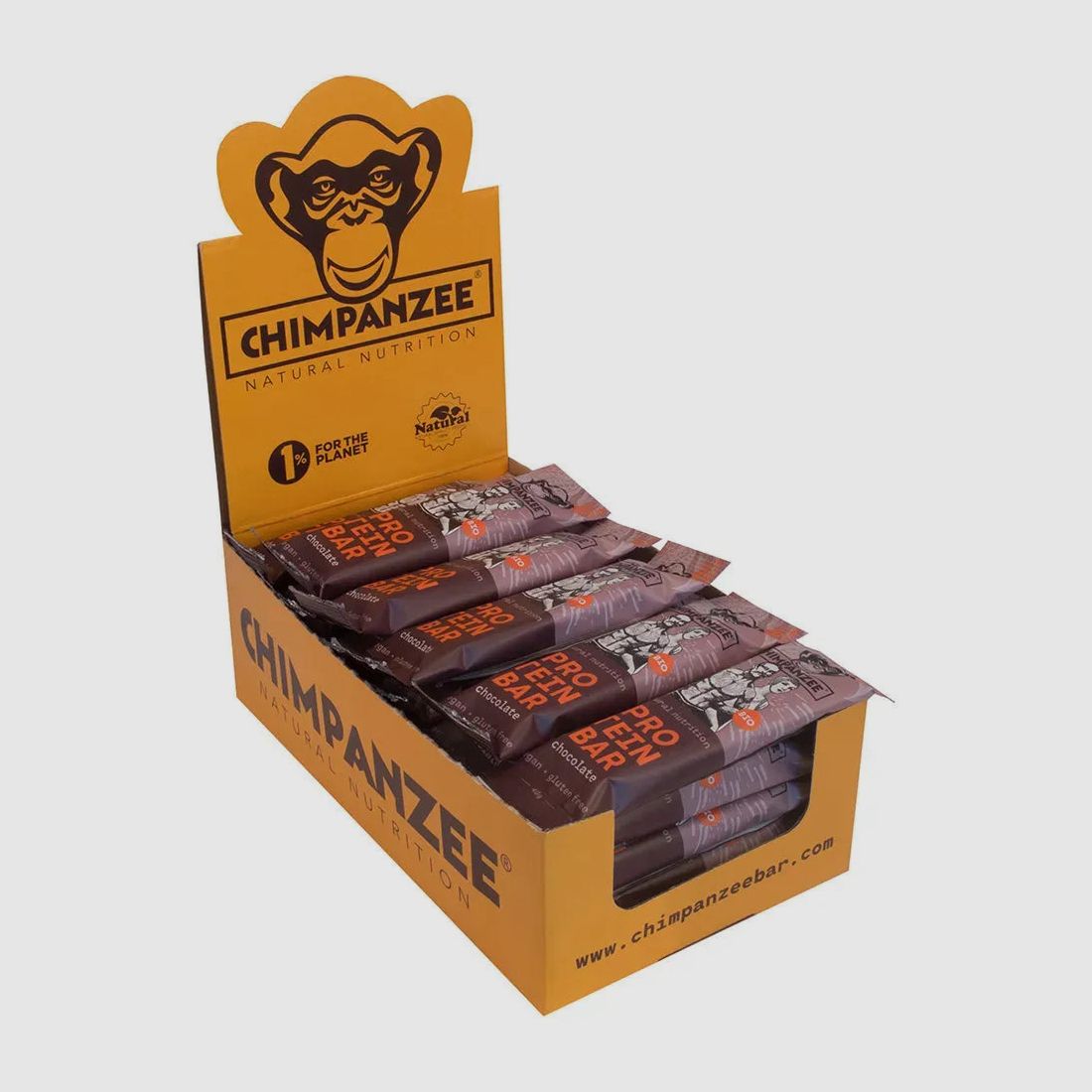 Chimpanzee Riegel Bio Protein Bar Schokolade 20 Stück