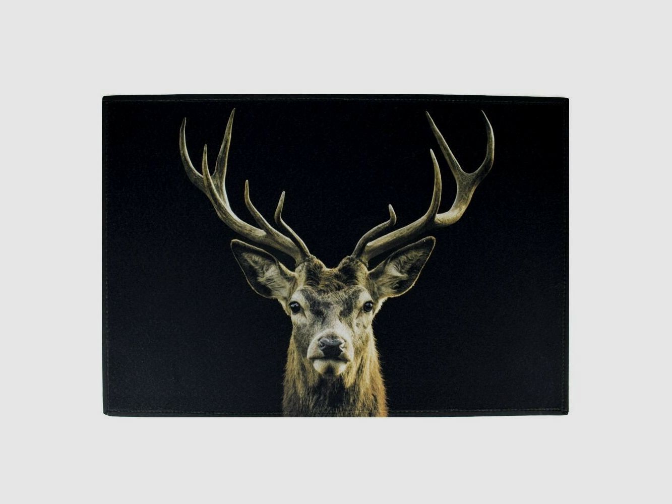 Lovergreen Outdoor Motiv Fumatte Hirschkopf schwarzer Hintergrund