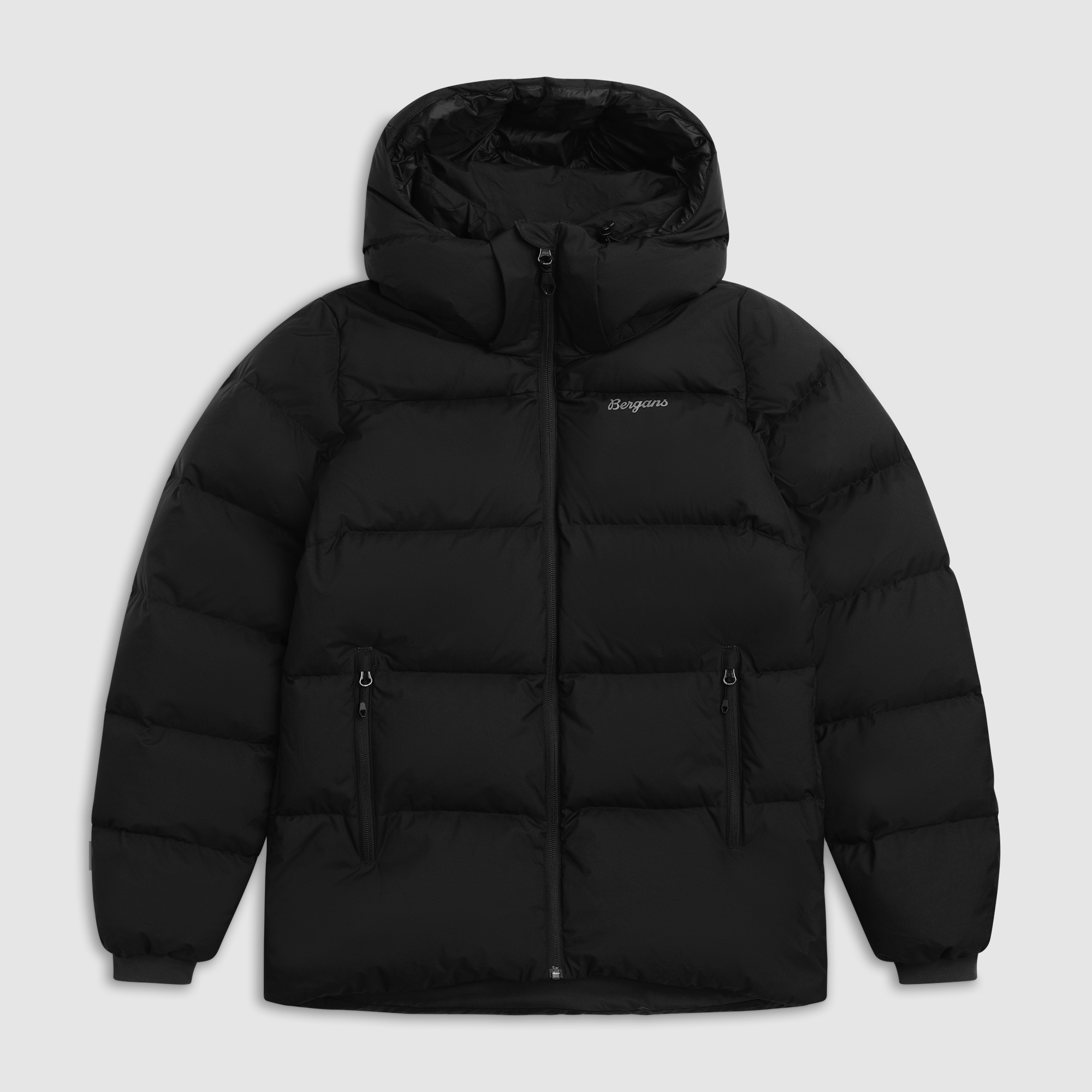 Bergans Lava Warm Down Jacket w/Hood Women Black/Solid Grey XL