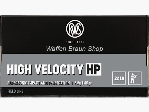 RWS .22 lr HV HP 50 pièces