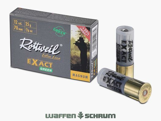 Rottweil EXACT GREEN Semi Magnum 12/70 25g Bleifrei