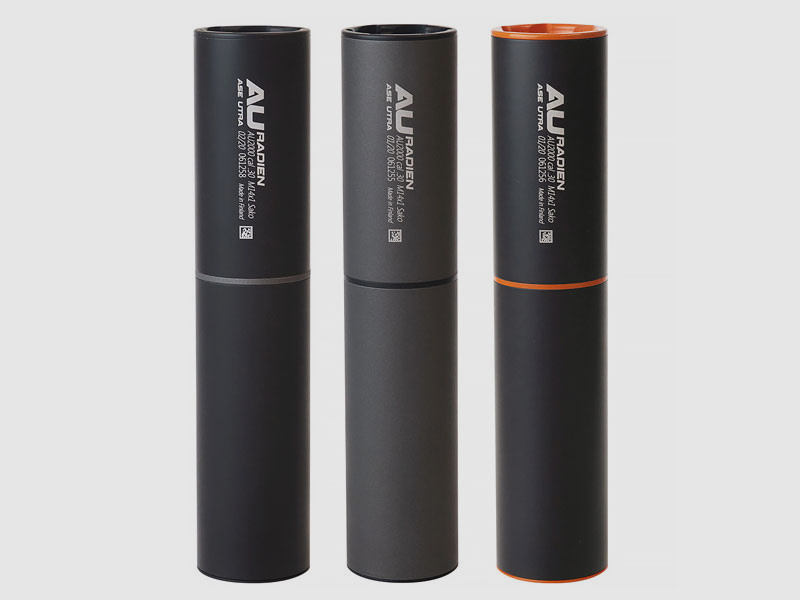 ASE UTRA Radien, silenziatore overbarrel calibro .30 per filettatura 5/8"x24 (nero)