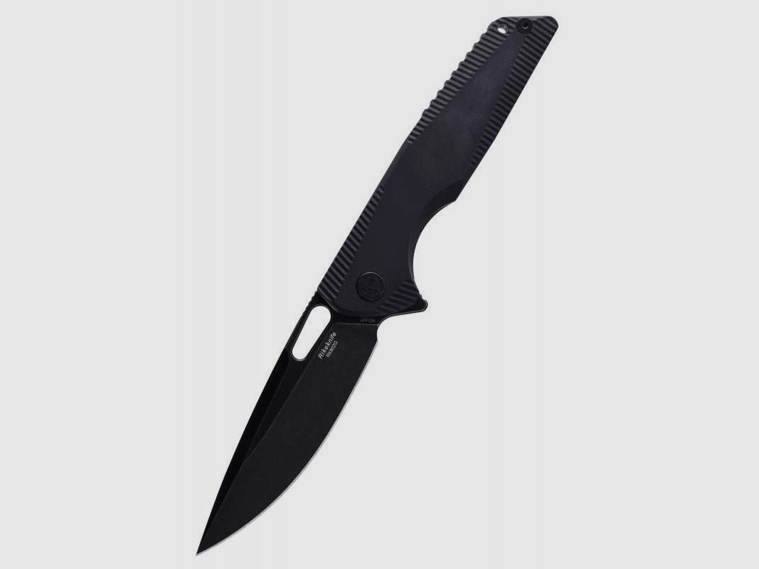 Rikeknife RK802G Taschenmesser, schwarz, 154CM