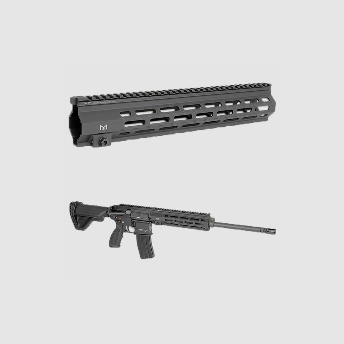 MIDWEST INDUSTRIES HANDGUARD FREE FLOAT ALUMINIUM 13.5 NOIR, image 2 sur 2