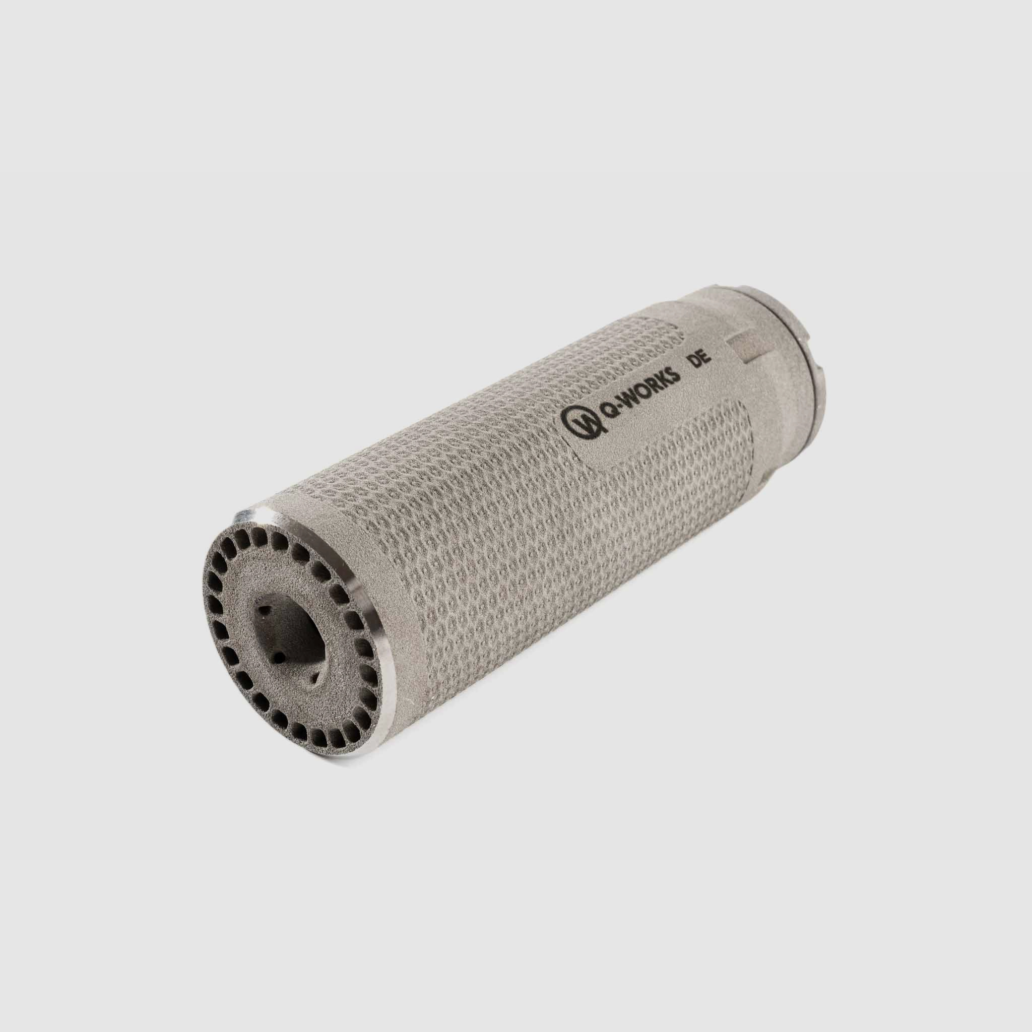 Q-WORKS X Pro Silenciador - Raw Titanium - .38 - M14x1