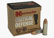 Hornady Critical Defense .38 Special 110GR FTX 25 cartridges