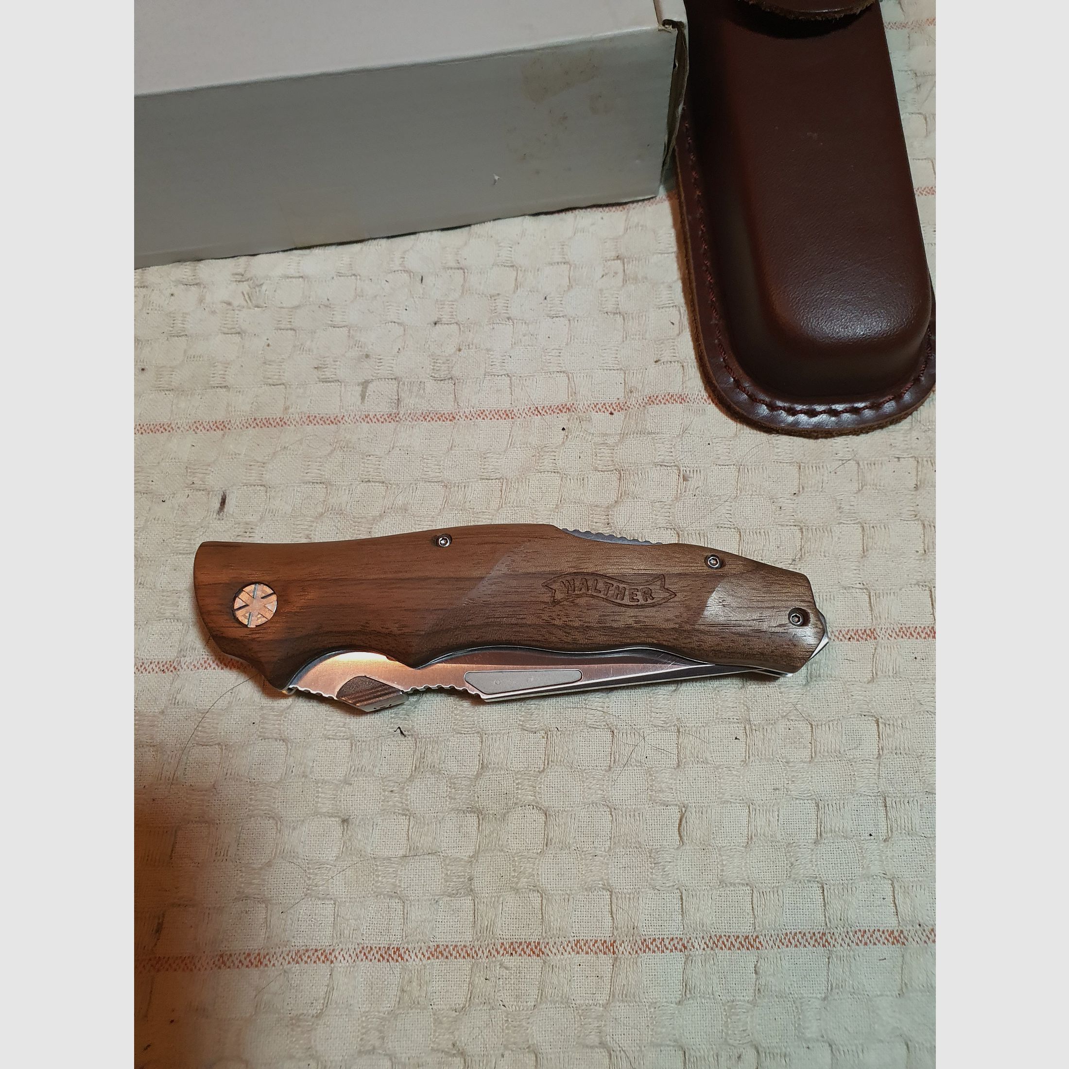 Walther AFW Einhandmesser - Adventure Folder Wood