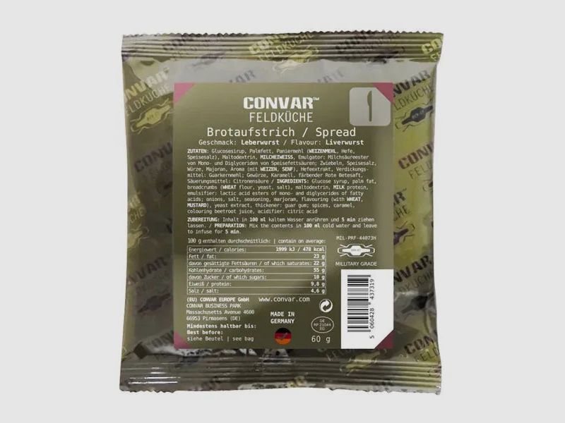 Convar-7 Feldküche Brotaufstrich Leberwurst