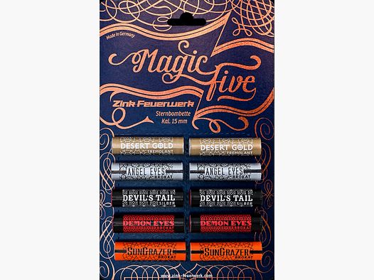 Zinkowy Sygnał Fajerwerki Magic Five, 10 Strzałów