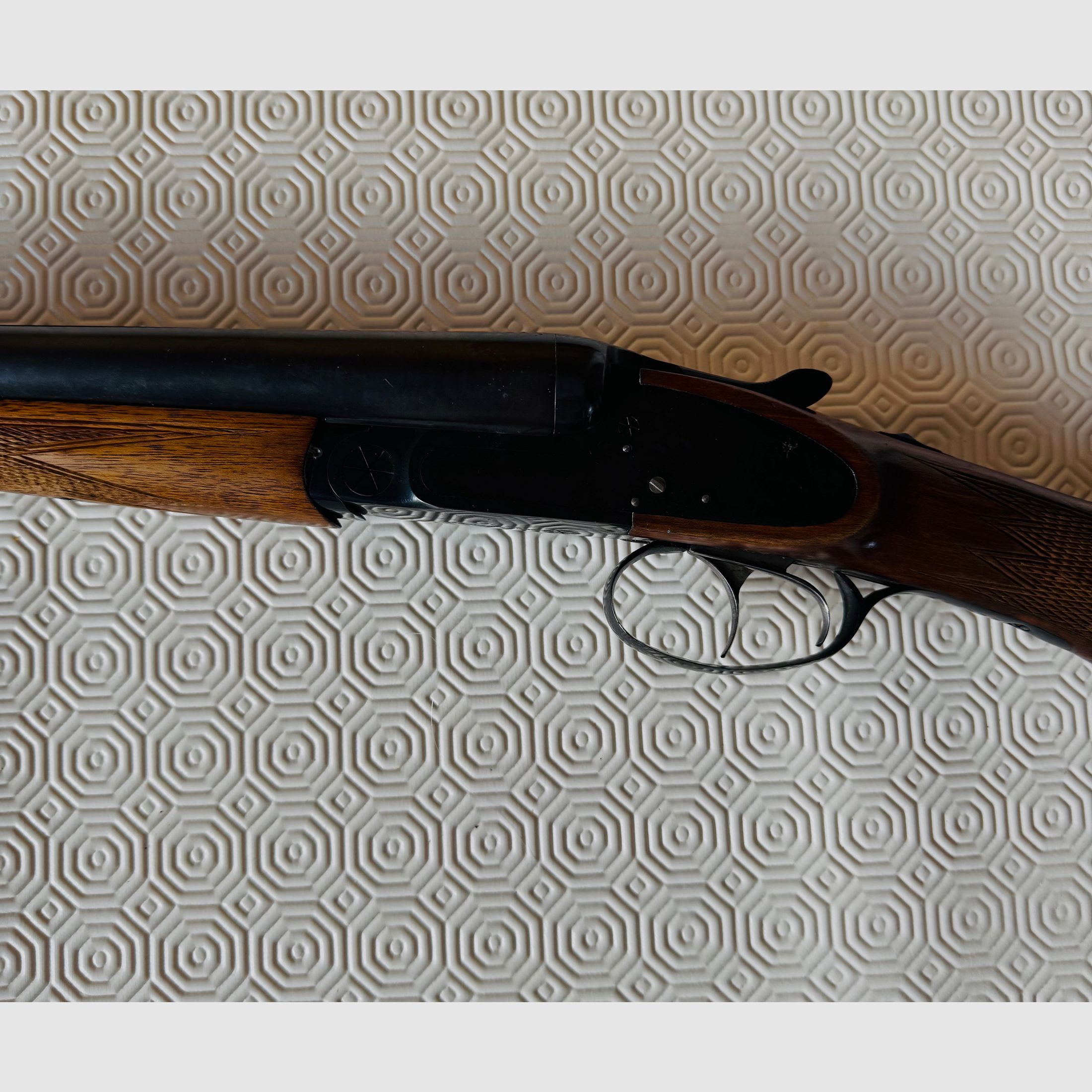 Podwójna strzelba Brünner – kaliber 12/70 – lekko używana (z śladami użytkowania)