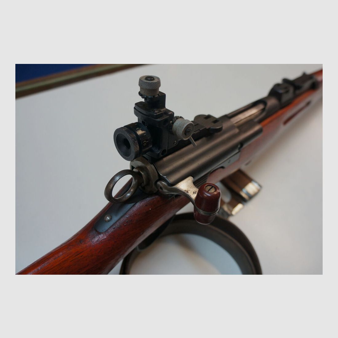 Waffenfabrik Bern Repetierbüchse W+F Bern Schweizer Langgewehr G96-11 Kal.7,5x55swiss mit Diopter und Korntunnel