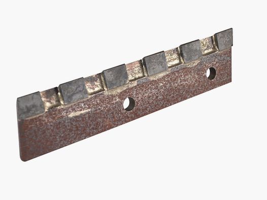 Couteau de rechange en carbure avec lame dentelée