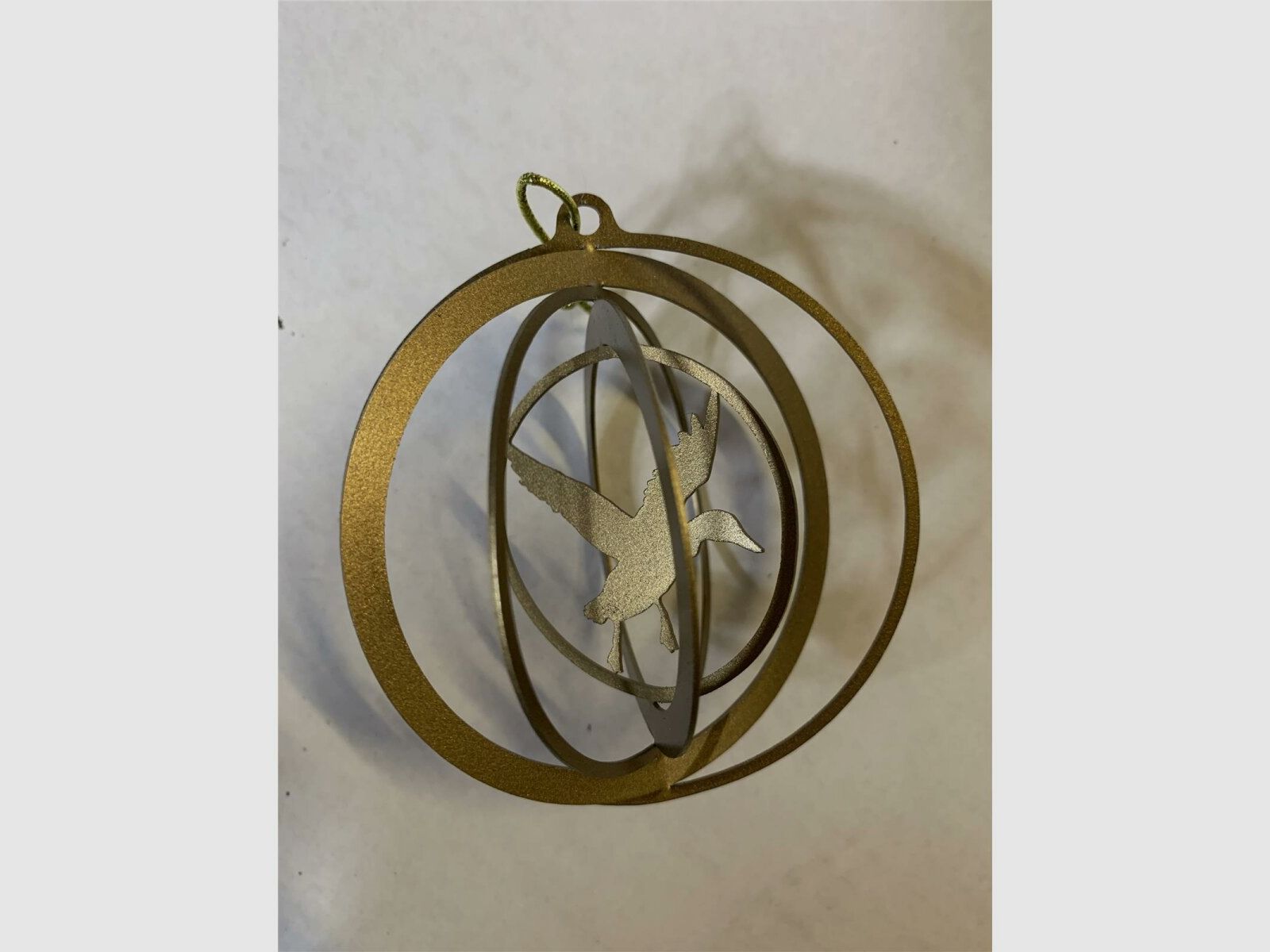 Lovergreen Dekoration Motiv Set mit 4 goldenen Tierkugeln - Metall