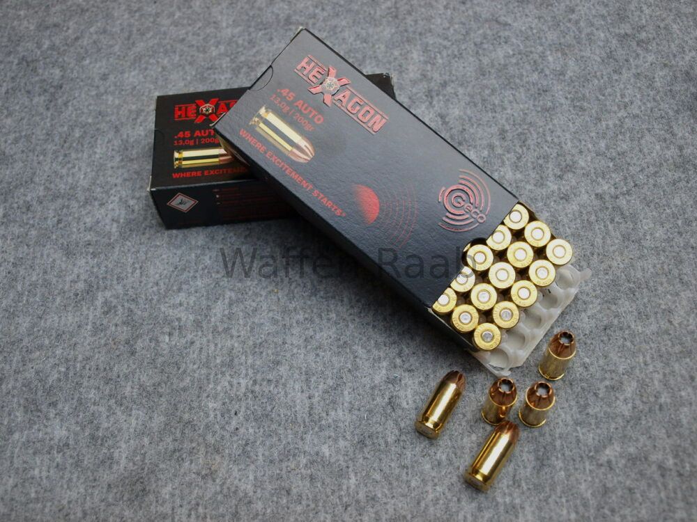 Geco .45 ACP Hexagon Geco Geco .45 ACP Hexagon 13,0g/200grs.