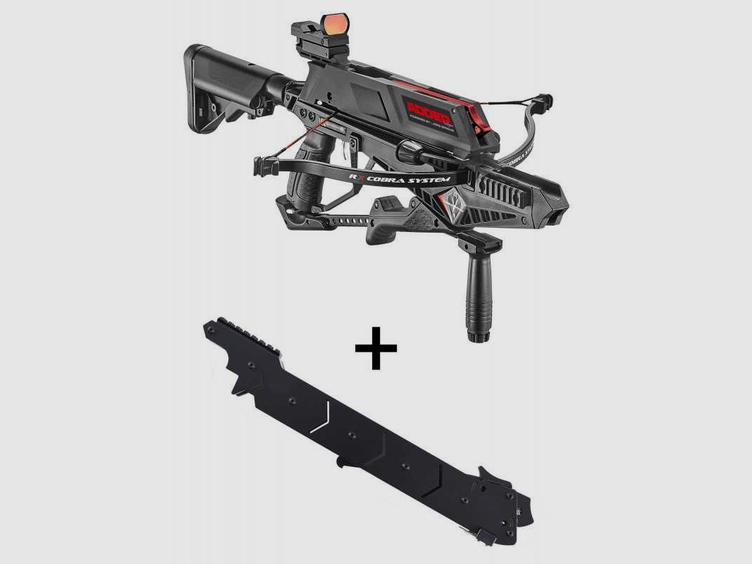 EK Archery Cobra R9 RX Adder Armbrust Komplettset mit zus. 7-Schuss-Magazin