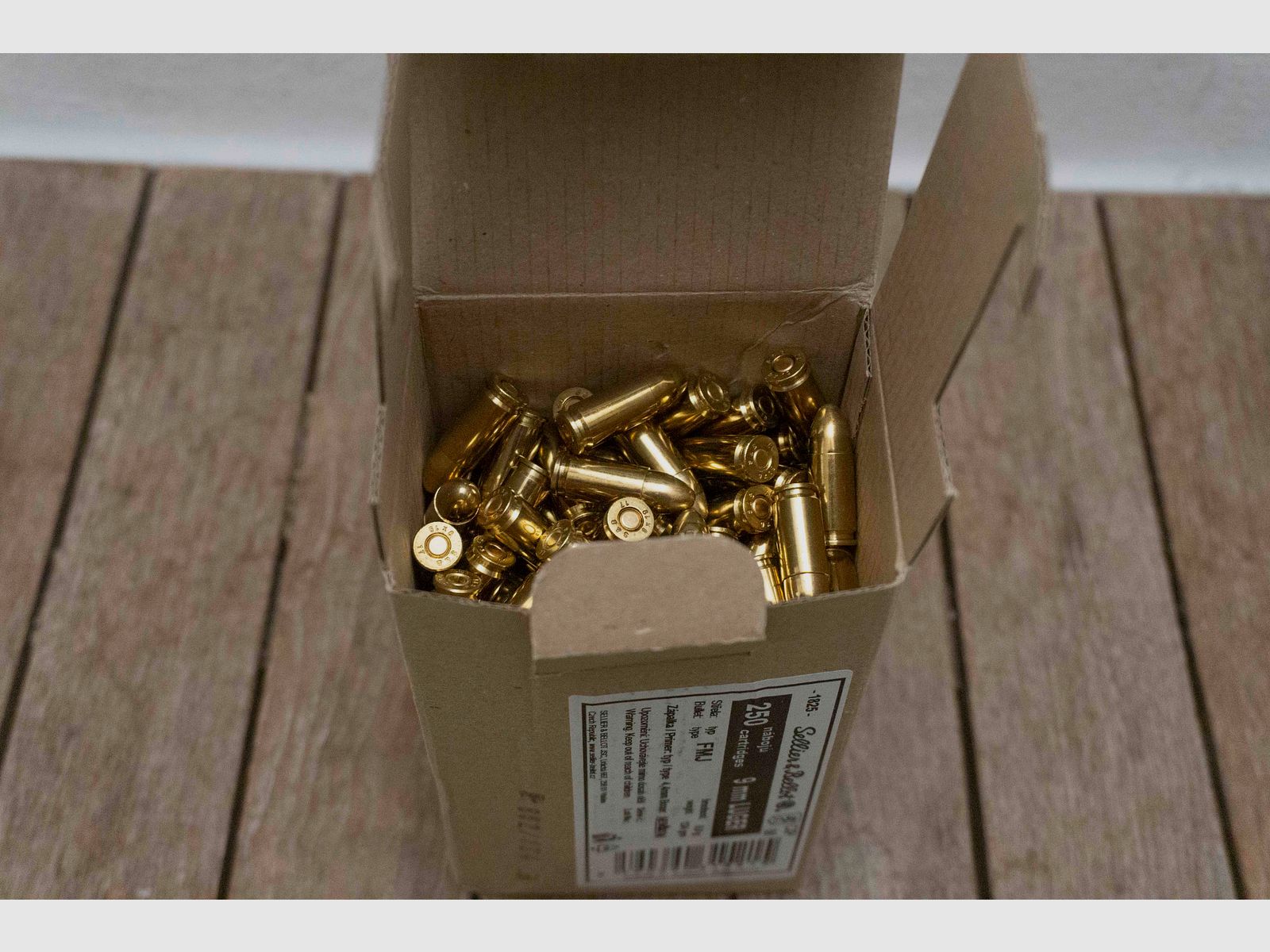 9 mm Luger Vollmantel 8,0g/124grs. Sellier & Bellot - 250 Schuss