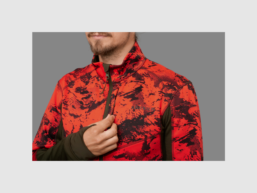 Härkila Herren Fleecejacke Wildboar Pro Camo AXIS MSP® Wildboar Orange/Shadow Brown