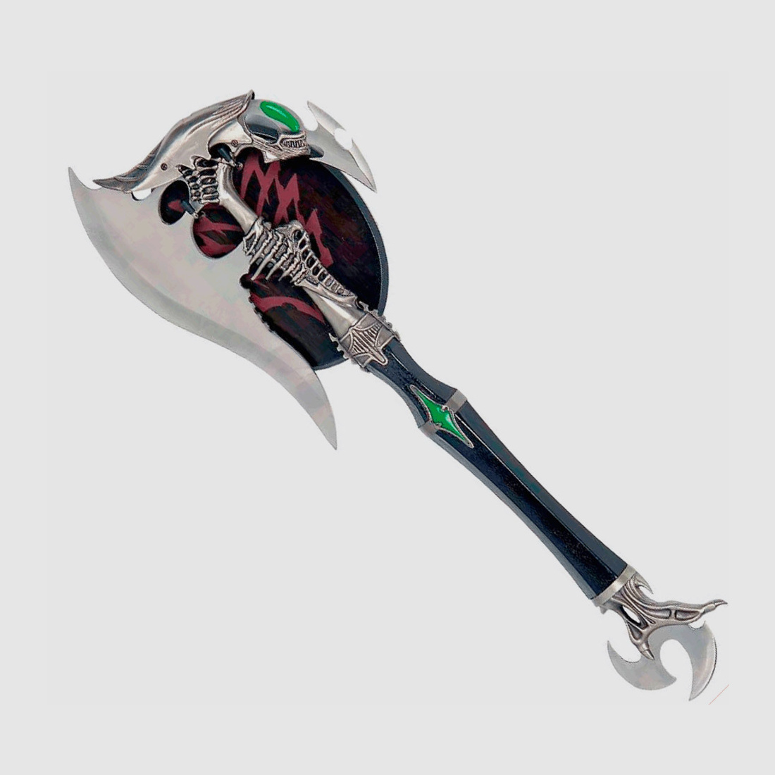 Alien Fantasy axe including wooden wall plate