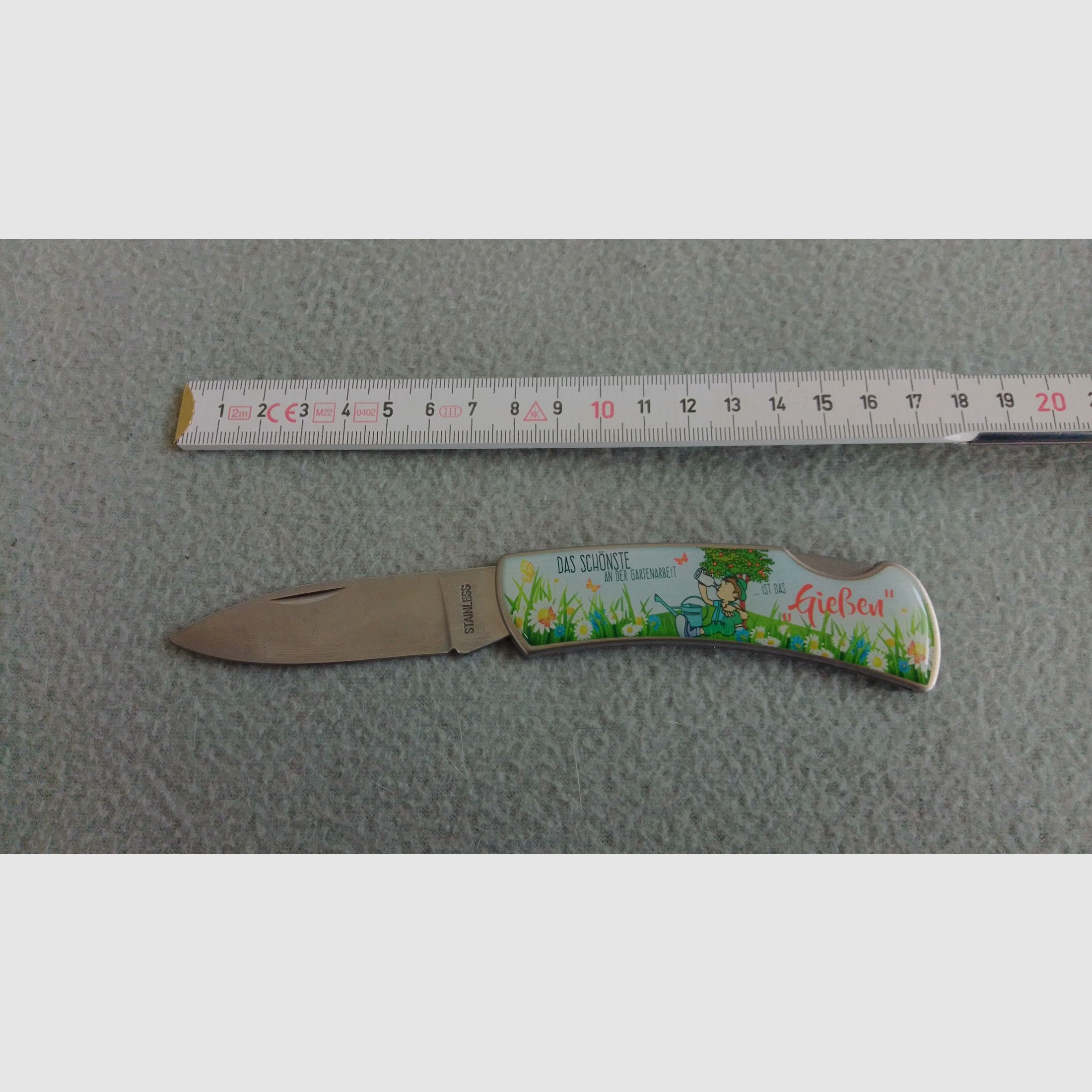 Klappmesser Taschenmesser mit Gartenmotiv (NEU)