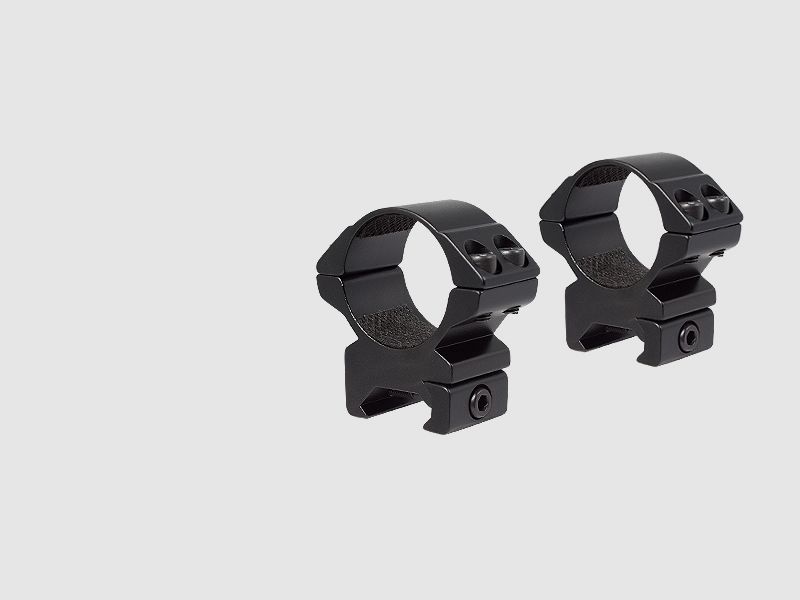 HAWKE Montage Klemmringe 30mm Picatinny 2 Stk - schwarz Medium
