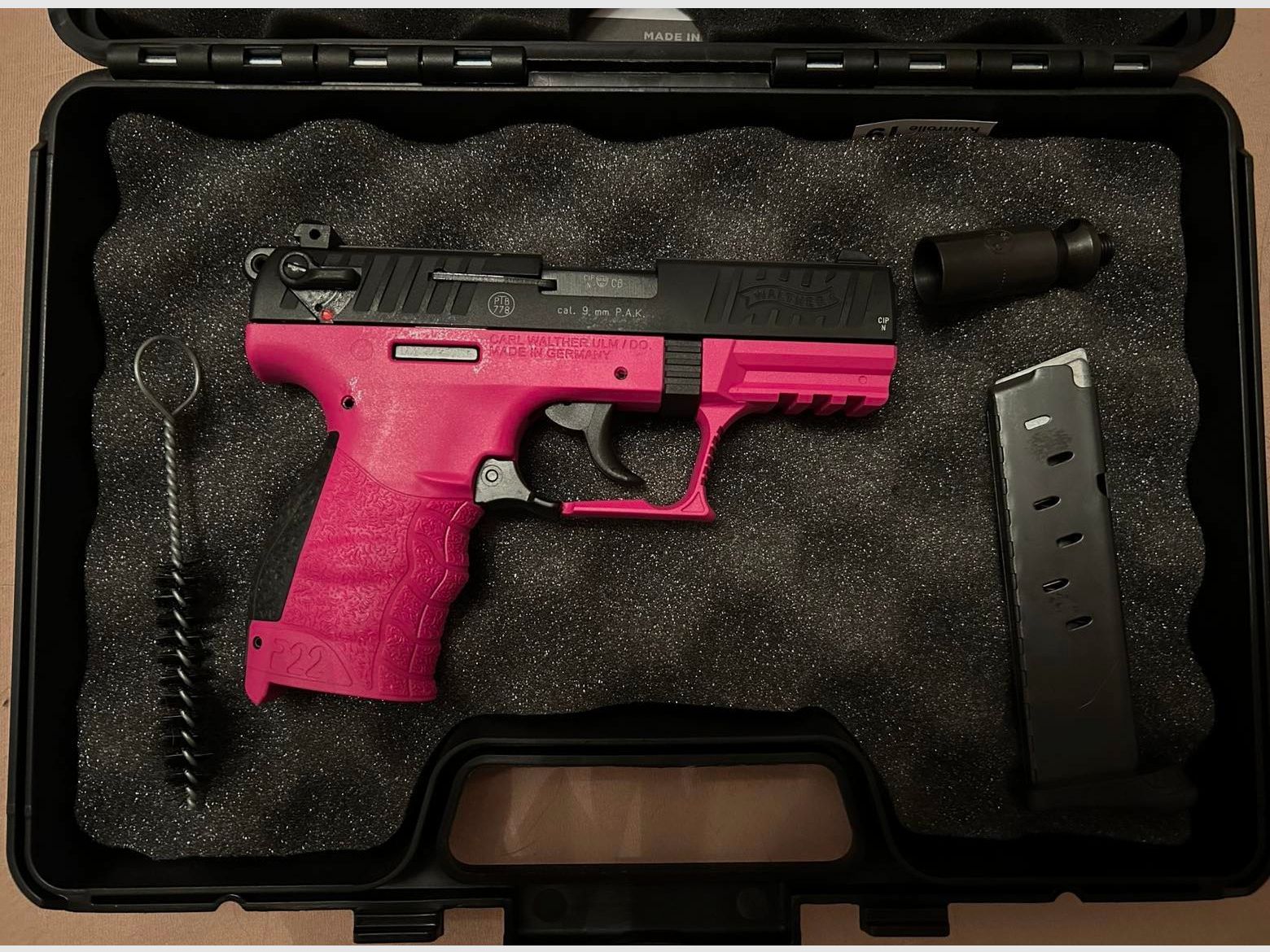 Walther P22Q pistolet alarmowy 9mm P.A.K. wildberry