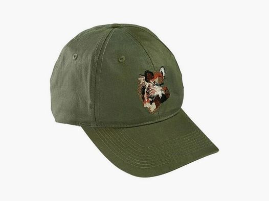 Jagdcap mit Wildschweinstickerei