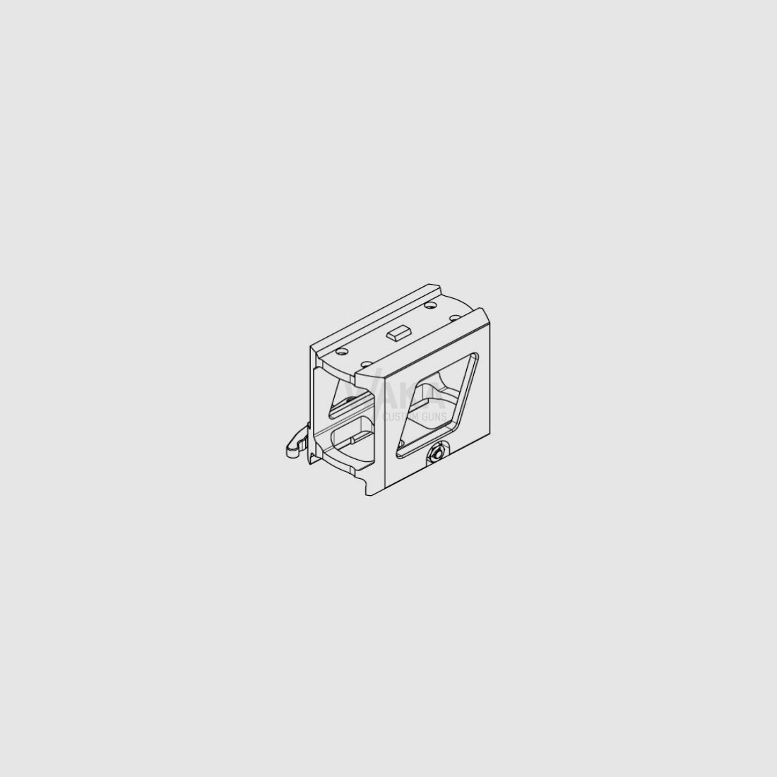 B&T 52 mm Montage Skeleton QD für Aimpoint T-Series