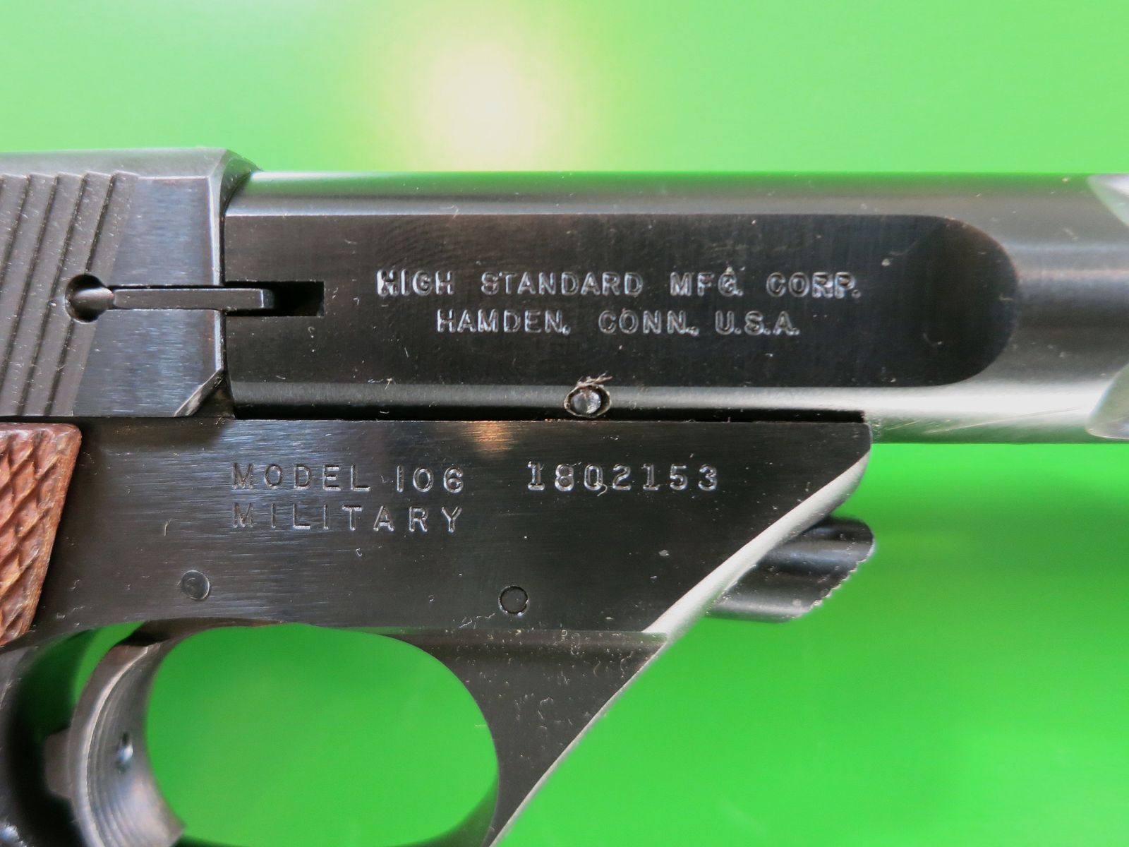 High Standard Supermatic Military Mod. 106 Pistole .22lr -Sammlerwaffe-     #5-, Bild 14 von 15